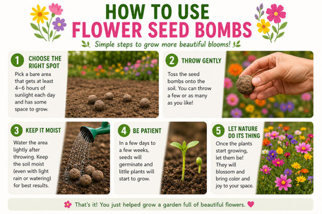 How to Use Flower Seed Bombs