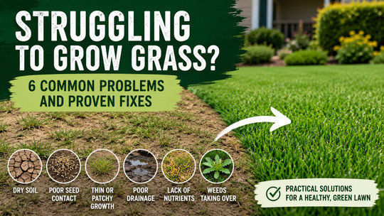 Struggling to Grow Grass? 6 Common Problems and Proven Fixes