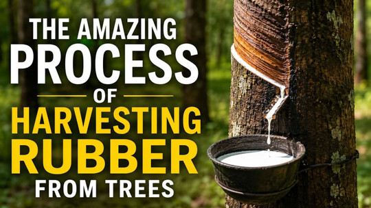 The Amazing Process of Harvesting Rubber from Trees