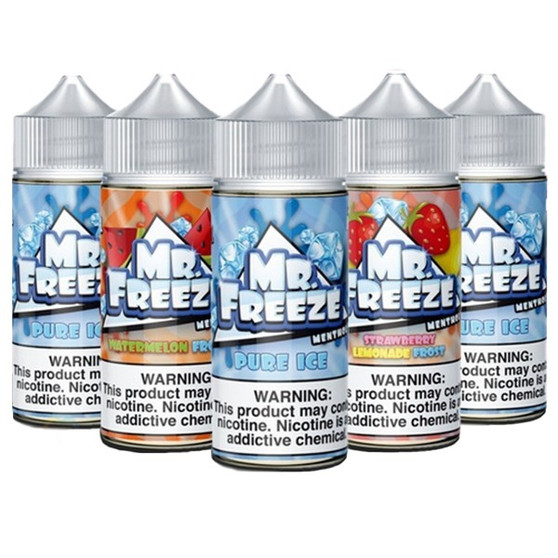 Juice Freebase Mr. Freeze 100ml 3mg em promoção, tem na Vape Elite! Os menores preços em Vapes,  Juice, Pod e Whisky com entrega garantida você encontra aqui. Confira!