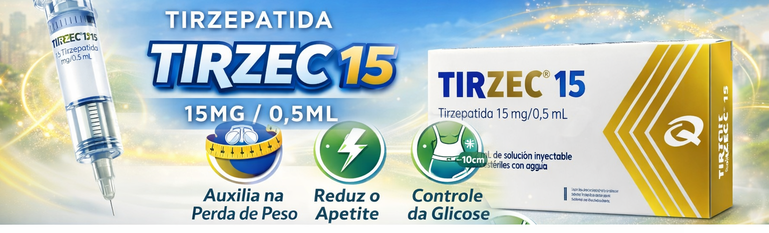Tirzec (Tirzepatida) 15mg / 0,5ml em promoção, tem na Vape Elite! Os menores preços em Vapes,  Juice, Pod e Whisky com entrega garantida você encontra aqui. Confira!
