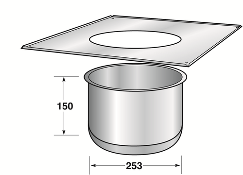 Ceiling Penetration Trim Unit Type 2