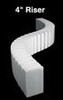 WOOST1409 4" Riser 2' each (2)