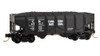 N Scale USRA 33' Panel-Side 2-Bay Hopper w/Load - Ready to Run Canadian National #117717 (black)