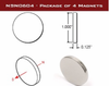 604 1"X1/8" DISC MAGNETS (4)