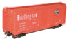 3816 HO 40' Combination Door Steel Boxcar - Kit -- Chicago, Burlington & Quincy #41465 (Chinese Red, black, white)