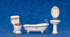 PORC.BATH SET/4/GR.TRM/CS