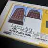 (D)  Trackside Hotel Backdrop - Laser-Art -- Kit - 5-3/4 x 2-3/4 x 13"  14.6 x 7 x 33cm
