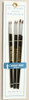 ABS30-6PS Red Sable paint Brush Set, 6pcs, Sizes 1, 2, 3
