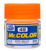 GNZC49 Mr. Color 49 - Clear Orange (Gloss/Primary) 10ml , GSI Mr. Color