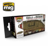 AMM7111 AMMO by Mig Paint Set - British & German Camouflage Tank Color 1914-1918
