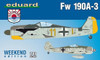 EDU84112 Focke-Wulf Fw-190A-3 28	Weekend edition kit of German WWII fighter aircraft Focke-Wulf Fw-190A-3 in 1:48