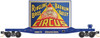 04500521 N scale 50' Fishbelly-Side Flatcar with Side-Mount Brake Wheel - Ready to Run -- Ringling Bros.(R) Clown Billboard Series Car RBBX 78