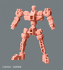 5058863 #06 Cross Silhouette Frame (Red) "Mobile Suit Gundam", Bandai Spirits SDCS