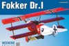 8487 Fokker Dr I BiPlane 1/48 (Wkd Edition Plastic Kit)