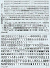 X72065 Decal RAF Post War Serial Letters and Numbers, Black. 16" , 18" , 20" , 24", 30", 36" and 48" . 3 sheet set
