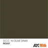 AKIRC37 Real Colors  SCC 15 Olive Drab Acrylic Lacquer Paint 10ml Bottle