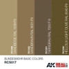 RCS17 Real Colors  Bundeswehr Acrylic Lacquer Paint Set (4) 10ml Bottles RCS17 Real Colors  Bundeswehr Acrylic Lacquer Paint Set (4) 10ml Bottles