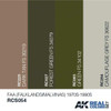RCS54 Real Colors  FAA (Falklands/Malvinas) 1970s-1990s Acrylic Lacquer Paint Set (4) 10ml Bottles
