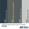 RCS65 Real Colors  Marineflieger Norm 76/87 Schemes Acrylic Lacquer Paint Set (4) 10ml Bottles RCS65 Real Colors  Marineflieger Norm 76/87 Schemes Acrylic Lacquer Paint Set (4) 10ml Bottles