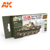 554 1945 German Late War Acrylic Paint Set (6 Colors) 17ml Bottles
