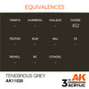 AKI11026 AK Interactive 3rd Gen Acrylic Tenebrous Grey 17ml