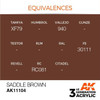 AKI11104 AK Interactive 3rd Gen Acrylic Saddle Brown 17ml