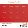 AKI11203  AK Interactive 3rd Gen Acrylic Foundry Red 17ml