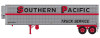 744-8022901 40' Corrugated Reefer Trailer - Assembled -- Southern Pacific No. 1 (silver, red, black, Truck Service Lettering)