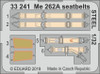 (SO) EDU33241 1:32 Eduard Zoom PE - Me 262A Seatbelts [STEEL] REV kit)