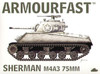 99014 M4A3 Sherman 75mm gun 1/72 Pack includes 2 snap together tank kits