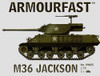 99025 M36 Jackson 1/72 Pack includes 2 snap together tank kits
