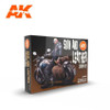 AKI11613  AK Interactive 3G Skin and Leather Colors Set