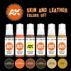 AKI11613  AK Interactive 3G Skin and Leather Colors Set