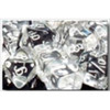 06408 7 Cube Polyhedral Translucent Clear
