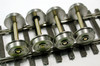 (SO)  37127-4 HO Flush Axle Nickel-Silver Wheelset -- 33"/110