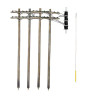 US2251 N Wired Poles Double Crossbar