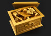BAN2612108  Gold Sarcophagus For Ultimagear Millennium Puzzle "Yu-Gi-Oh!", Bandai Spirits Model Kit
