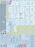 FCM32007 FCM Decals 1/32 Republic P-47D Thunderbolt Bubble tops. Brazi