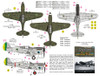 FCM32017 FCM Decals 1/32 Curtiss Tomahawks Brazilian Air Force P-40K/F