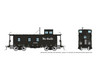 RPI225003 HO D&RGW End Cupola As-built Steel Caboose: Black Scheme: #01408