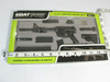 GOAAR-BLACK 1/3 Scale Die Cast AR15 Model Rifle, Black