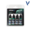 VLJ77257 18ml Dusken Green True Metallic Metal Paint Set (4 Colors)
