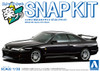 AOS20037 Aoshima 1/32 SNAP KIT #21-BK Nissan R33 Skyline GT-R (Black)
