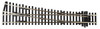 (SO)  SLE95 HO scale Code 100 Electrofrog #6 Right Hand Turnout - Medium Radius - Nickel silver Rail