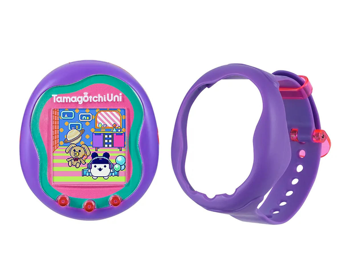 BAS43352 Bandai Tamagotchi® Uni Virtual Pet (Purple) w/Wristband