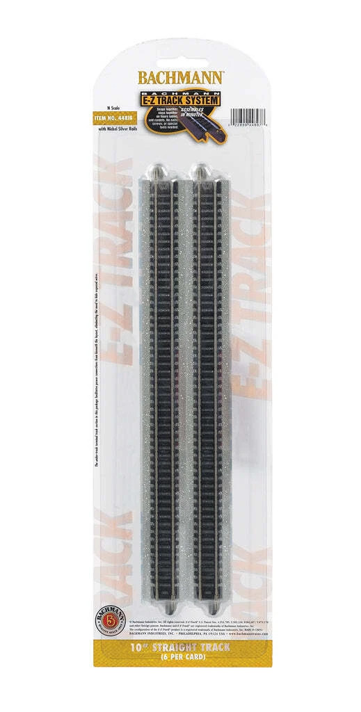 BAC44815  N scale  NS EZ 10" Straight Track (6)