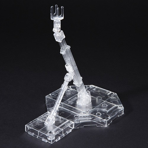 This is a Master Grade 1/100 Clear Display Stand Action Base 1.