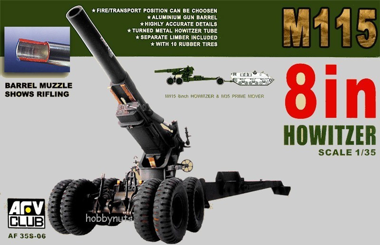 35s06 M115 8 In Howitzer AFV Club 1/35