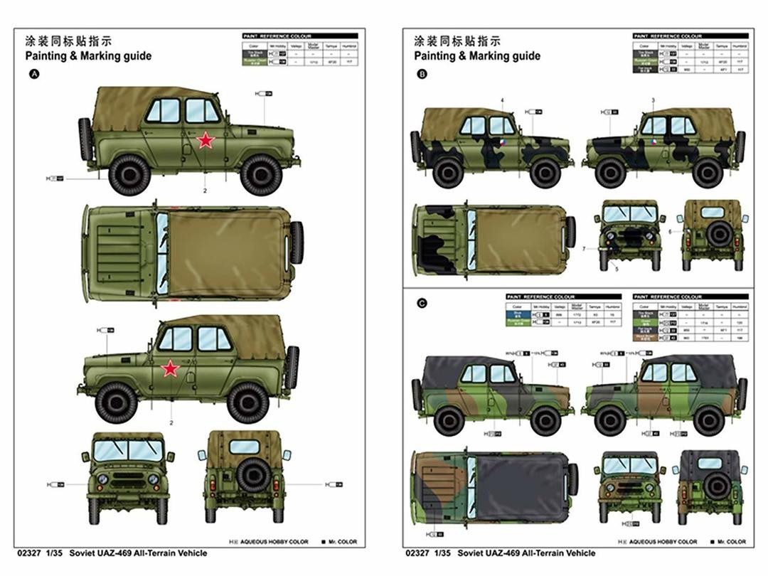 2327  Soviet UAZ-469 All Terrain Vehicle 1/35